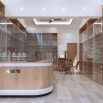 Thiết kế nhà thuốc Như Ý, Sóc Trăng 34m2